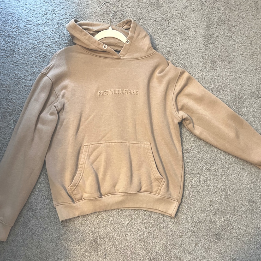 PRETTY LITTLE THING mocha hoodie in medium